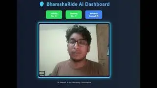 BharashaRide AI Dashboard – Real-Time Driver Drowsiness Detection