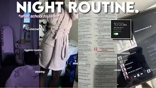 NIGHT ROUTINE ♥︎ *after school routine*~homework~Bible study~cleaning~music~ect| @kaehalima