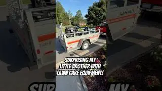 Special delivery for my little brother! #lawncare