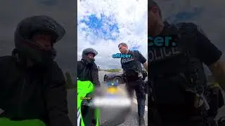 Cop Yells At Biker For Driving On Road