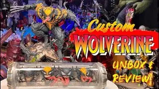 Custom Venomized Wolverine. Epic Statue with custom switchout case
