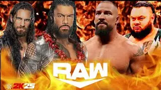 Roman Reigns & Seth Rollins vs Vision Wwe Raw 18 Jan 2026 Tag Team WWE2k25 - PS5 4K Game Play