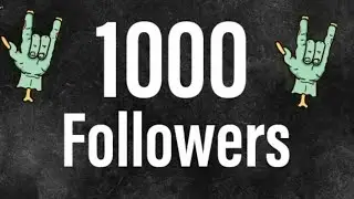 Thank you 1000 followers