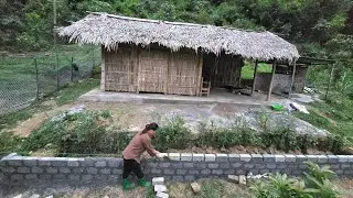 Full Video  Harvesting and building the front house yard/ Triệu Ghển