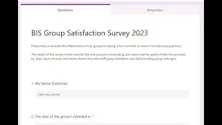 Accessing and Using the Group Satisfaction Survey Form in Sharepoint