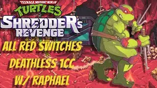 TMNT: Shredder's Revenge - All red dip switches deathless 1CC with Raphael