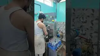 Semi automatic Glass bottle soda filling machine 40 case per hour production 7736940405