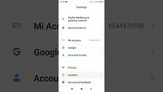 How to view your Google location Sharing settings In Redmi 7A MIUI 12.5 version designed by Xiaomi