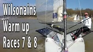 Blaze dinghy sailing. Today it's the Wilsonians winter warmup series 2016 races 7 and 8