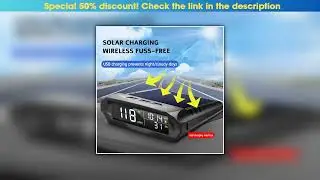 Flash Sale GPS Head Up Display Solar Digital Car Speedometer With Temperature/Altitude Over-Speed F
