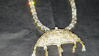6ixice fully iced out GOLD umbrella w/chain review flash test🌟
