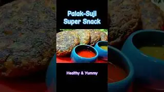 Palak Suji Veg Delight | 2-Minute Healthy Snack Recipe | Healthy & Quick Veg Recipe #shorts #veg