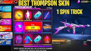 NEW FADED WHEEL FREE FIRE || I GOT NEW THOMPSON SKIN IN 9 DIAMOND TRICK || NEW EVENT FADED WHEEL FF