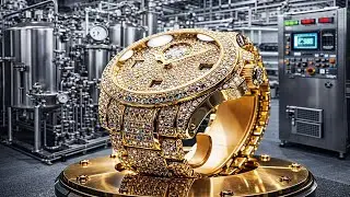 The crafting process of the $55 million Graff Hallucination watch: using 24K gold and rare diamonds.