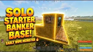 SOLO STARTER BANKER BASE! 🔥 Early Wipe MONSTER #rust #rustgame #rustbase