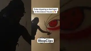 Дюк рисует шаринган в доме клевера #смешно