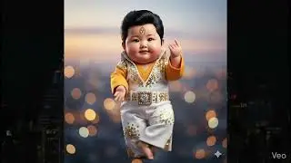 AI Baby doing indian style dance.