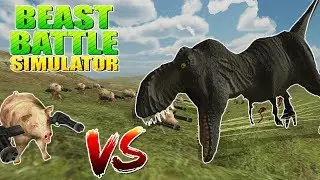 PIGS V T-REX | LETS PLAY #1 | BEAST BATTLE SIMULATOR