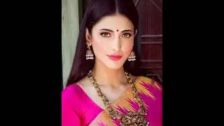 Shruti Hassan 😍 | Pink Makeup Look | Makeover #shrutihaasan #makeup #shortfeed
