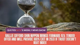 Baillie Gifford Shin Nippon ускоряет предложение о выкупе 15% акций | Еженедельное новое шоу
