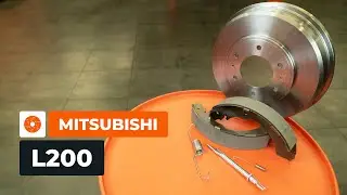 Wie MITSUBISHI L200 KA hintere Bremstrommeln und -backen wechseln [AUTODOC TUTORIAL]