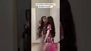 Autism, autistic girl singing with beautiful voice #￼autism fernanda autista cantando nessa rua