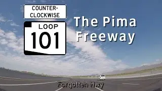AZ 101 Loop Counter-Clockwise (North, West) - The Pima Freeway - Tempe to Phoenix - Exits 51 to 23