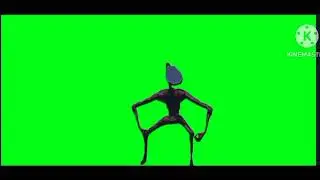 Dark light head green screen