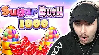 WE FINALLY GOT SOME RE-TRIGGERS ON SUGAR RUSH 1000!!! (BONUS BUYS)