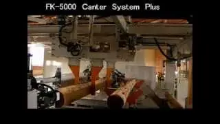 FK-5000, Multi-pass chipping canter sawmill head rig made by Fuji Seisakusho, Japan (2)