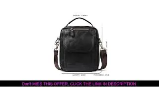 Deal New Handbag Men's 100% Genuine Cowhide Leather Shoulder Bag Quality Men Messenger Bags Crossbo