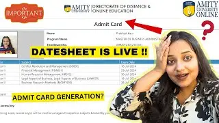 Amity Online's Admit Card Generation & Exam Slot Booking Tutorial | Basics Of Amity Online's Exams🔥