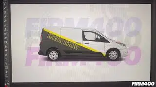 FORD TRANSIT WRAP DESIGN MOCK UP
