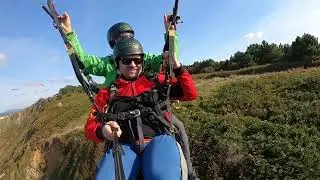 tandem parapgliding in sopela
