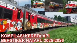 WARNA-WARNI STIKER KERETA API BERTEMA NATAL TAHUN BARU 2025 - 2026