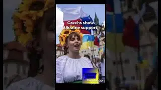 Czechs show Ukraine support #shorts