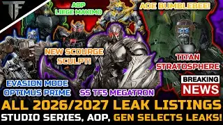 Full Transformers Movie Studio Series, Age Of The Prime Leak Listings for 2026 & 2027! - TF News