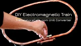 Simple DIY Electromagnetic Train from a Battery and Two Magnets