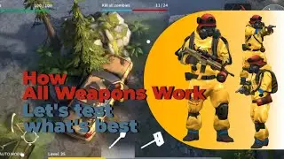 How All Weapons Work in Stay Alive zombie Survival game - Let's test what's best