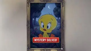 Adorable Cartoon Cute Tweety Bird Artwork | Calm & Peaceful ASRM Art Video #drawing #sandart 