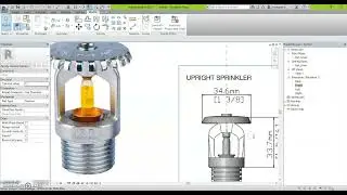 REVIT FAMILY CREATION UPRIGHT SPRINKLER