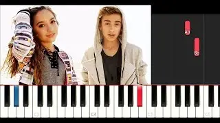 Johnny Orlando, Mackenzie Ziegler - What If (Piano Tutorial)