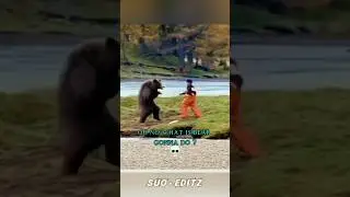 Man vs Bear 🐻...😂 #edit #phonk #troll #trollface