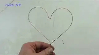Deko Idee . Deko Herz aus Draht biegen . Einfach .
