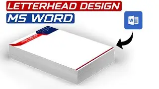 How to Make Letterhead Design in Ms Word Tutorial || Printable Letterpad Design