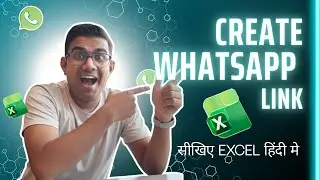 Create WhatsApp Link in Excel Using Formula | Raj Singh Microsoft Certified Trainer