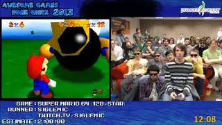 Super Mario 64 (120 Star) by Siglemic in 1:47:48 - AGDQ 2013