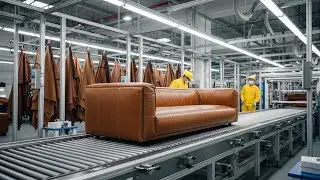Inside the Water Buffalo Leather Factory &ndash; (Full Process) How Luxury Furniture Are Made