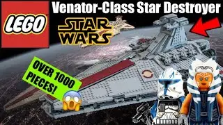 LEGO Star Wars Venator MOC! Over 1000 pieces!!! Original Playset Scale Design!