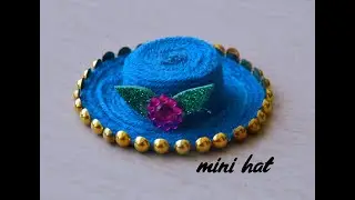 DIY mini hat for doll | how to make mini hat using bottle cap | DIY | #shorts